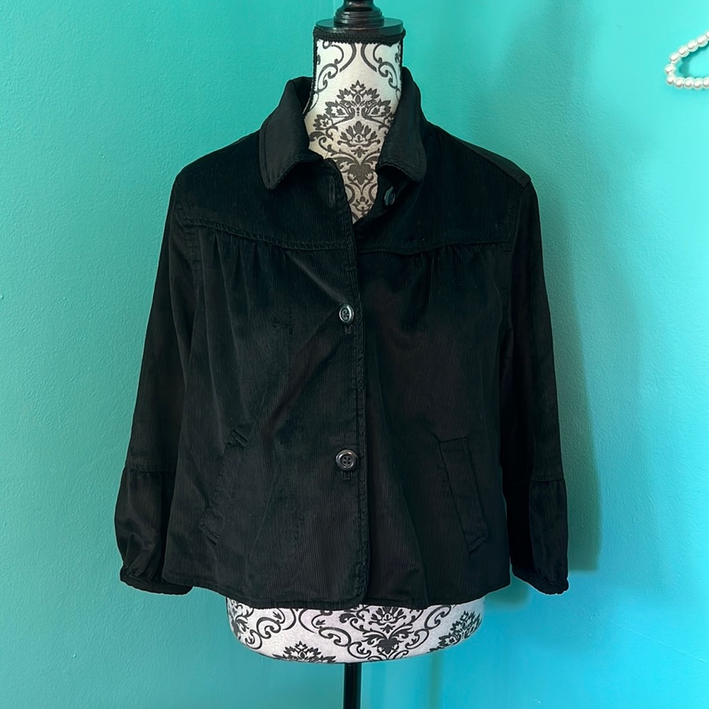 #885 EUC Theory Corduroy Bolero Jacket